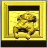 Собака в рамке - 3D модель STL для ЧПУ