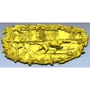 Панно "Собака у озера" - 3D STL модель для ЧПУ