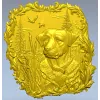 Лабрадор у озера - рельефная 3D модель STL для ЧПУ