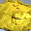 Лабрадор у озера - рельефная 3D модель STL для ЧПУ