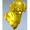Барельефный бюст лабрадора - 3D модель STL для ЧПУ