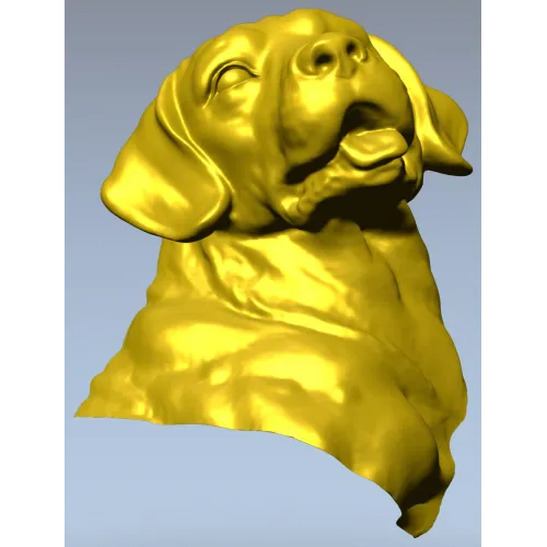 Барельефный бюст лабрадора - 3D модель STL для ЧПУ