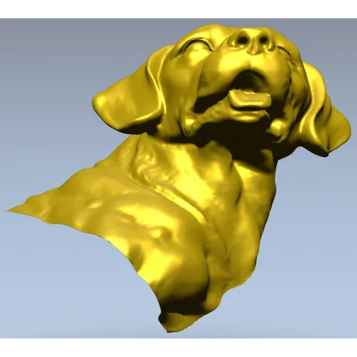 Барельефный бюст лабрадора - 3D модель STL для ЧПУ
