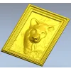Волчий портрет - рельефная 3D модель в формате STL для ЧПУ