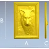 Волчий портрет - рельефная 3D модель в формате STL для ЧПУ