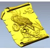 Сова на свитке - 3D модель STL для фрезера
