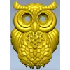 Mooncrest Owl - STL 3D model for CNC relief