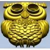 Mooncrest Owl - STL 3D model for CNC relief