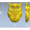Mooncrest Owl - STL 3D model for CNC relief
