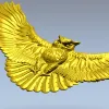 Сова в полёте - 3D модель STL для ЧПУ