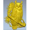 Сова на ветке - 3D модель STL для ЧПУ
