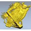 Сова на ветке - 3D модель STL для ЧПУ