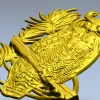 Сова на ветке - 3D модель STL для ЧПУ