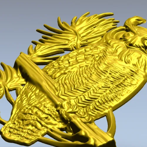 Сова на ветке - 3D модель STL для ЧПУ