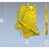 Сова на ветке - 3D модель STL для ЧПУ