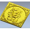 Falcon and Squirrel Relief Panel STL for CNC carving