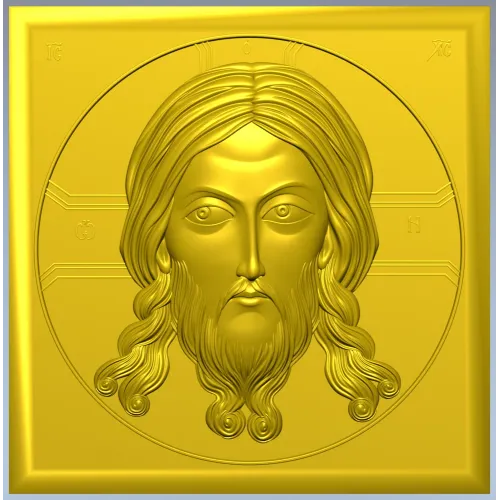 Holy Mandylion - STL 3D model for CNC bas-relief