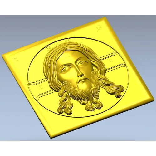Holy Mandylion - STL 3D model for CNC bas-relief