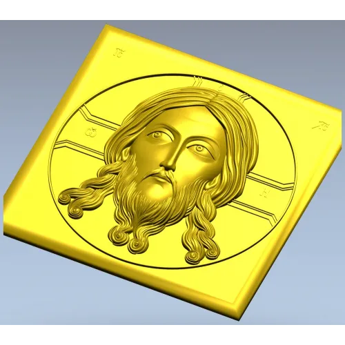 Holy Mandylion - STL 3D model for CNC bas-relief