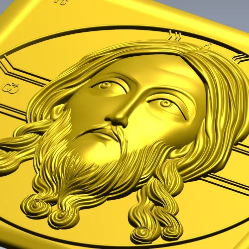 Holy Mandylion - STL 3D model for CNC bas-relief