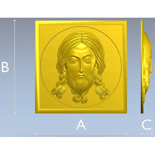 Holy Mandylion - STL 3D model for CNC bas-relief