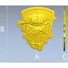 Spetsnaz Underwater Hunting Badge STL for CNC carving