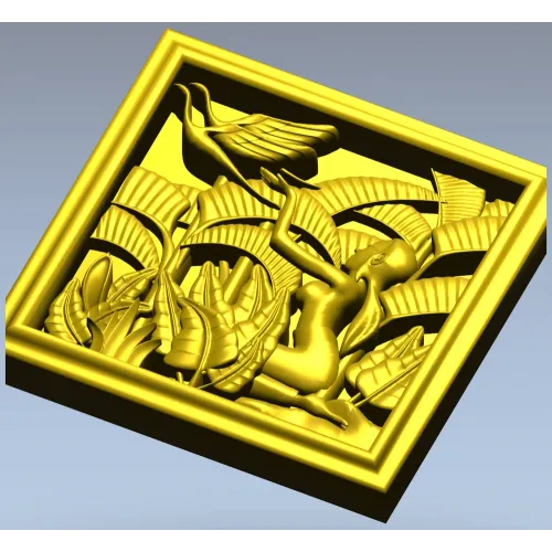 Панно "Песня птиц" - 3D модель STL для ЧПУ