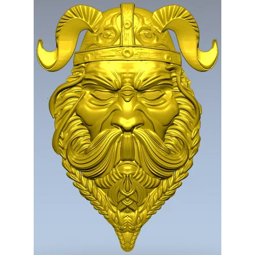 Рельеф "Старый Викинг" - 3D модель STL для ЧПУ