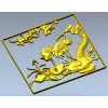 Панно "Журавли у пруда" - STL модель для ЧПУ