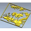 Панно "Журавли у пруда" - STL модель для ЧПУ