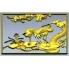 Панно "Журавли у пруда" - STL модель для ЧПУ