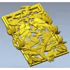 Панно "Пара журавлей" - 3D модель STL для ЧПУ