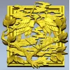 Панно "Пара журавлей" - 3D модель STL для ЧПУ