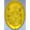 Овальная 3D панель "Журавли на ветвях" - STL для ЧПУ