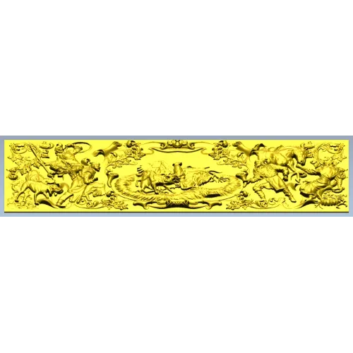 Барочное охотничье панно - 3D модель STL для ЧПУ