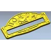 Classic arched mailplate STL 3D model for CNC milling