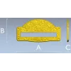 Classic arched mailplate STL 3D model for CNC milling