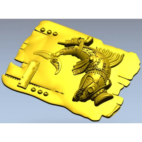 Щука - рельефная 3D модель STL для ЧПУ