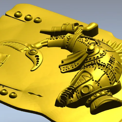 Щука - рельефная 3D модель STL для ЧПУ