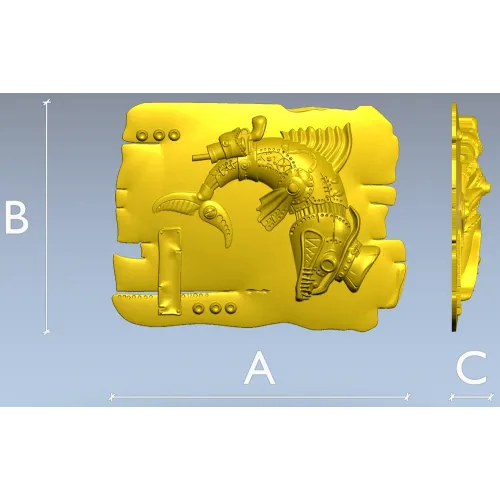 Щука - рельефная 3D модель STL для ЧПУ