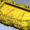 Декоративная панель "Тадж-Махал" - 3D модель STL для ЧПУ