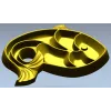 3D модель "Тарелка-рыбка" в формате STL для ЧПУ - декоративная панель