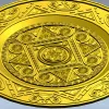 STL модель декоративной тарелки для ЧПУ - орнаментальный щит