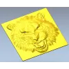 Tiger Head Relief STL - High-Relief 3D Model for CNC