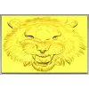 Tiger Head Relief STL - High-Relief 3D Model for CNC