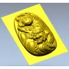 Рельефная 3D модель тигра в формате STL для ЧПУ
