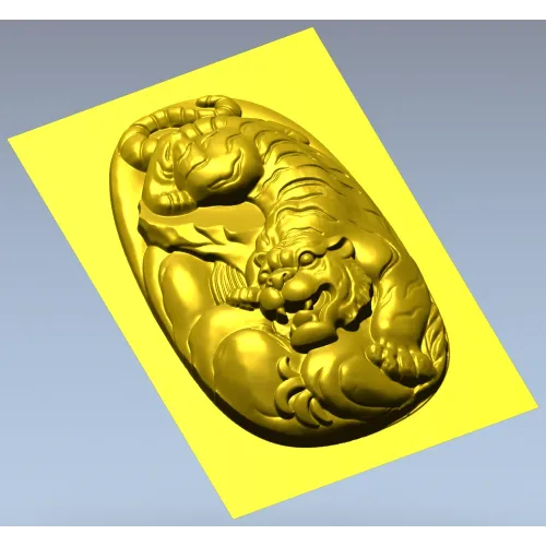 Рельефная 3D модель тигра в формате STL для ЧПУ