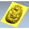 Рельефная 3D модель тигра в формате STL для ЧПУ
