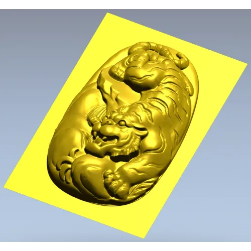 Рельефная 3D модель тигра в формате STL для ЧПУ