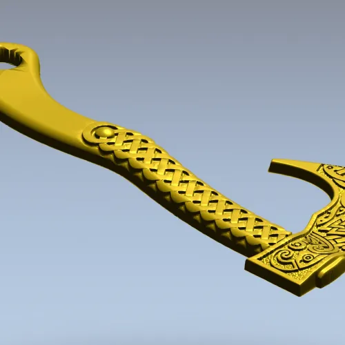 Рунический подвесной топор - 3D модель STL для ЧПУ
